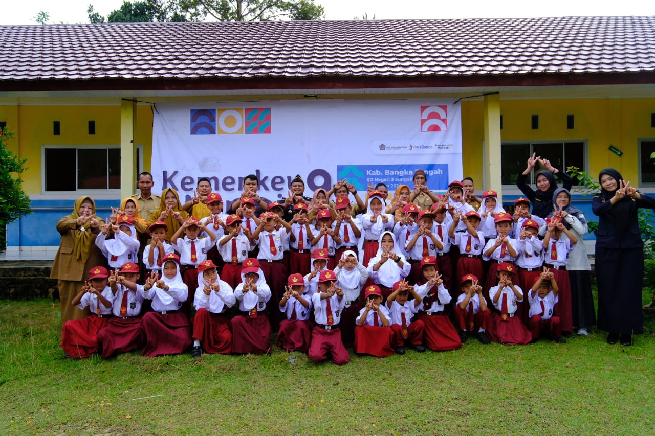 Relawan Bea Cukai Pangkalpinang turut ambil bagian dalam Kemenkeu Mengajar 9