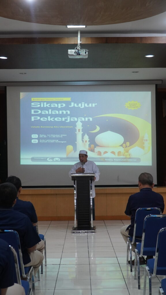 Gelar Bimbingan Mental Tematik, Sikap Jujur Dalam Pekerjaan