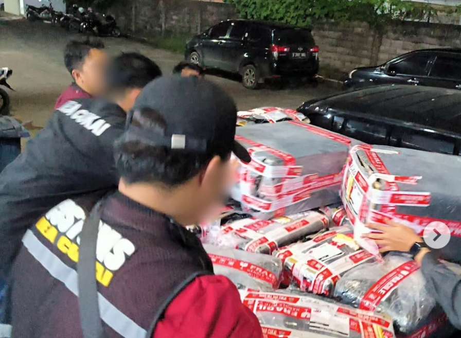 Bea Cukai Jambi Gagalkan Peredaran Rokok dan MMEA Ilegal