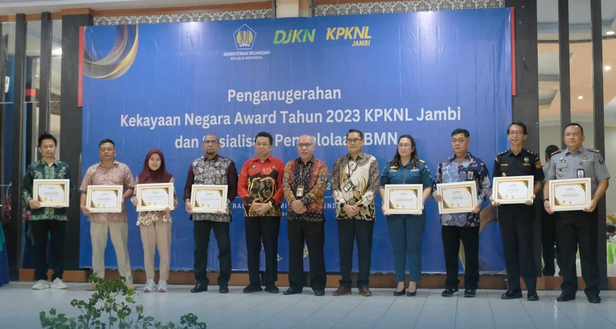 Bea Cukai Jambi Terima Penghargaan Kekayaan Negara Awards 2024