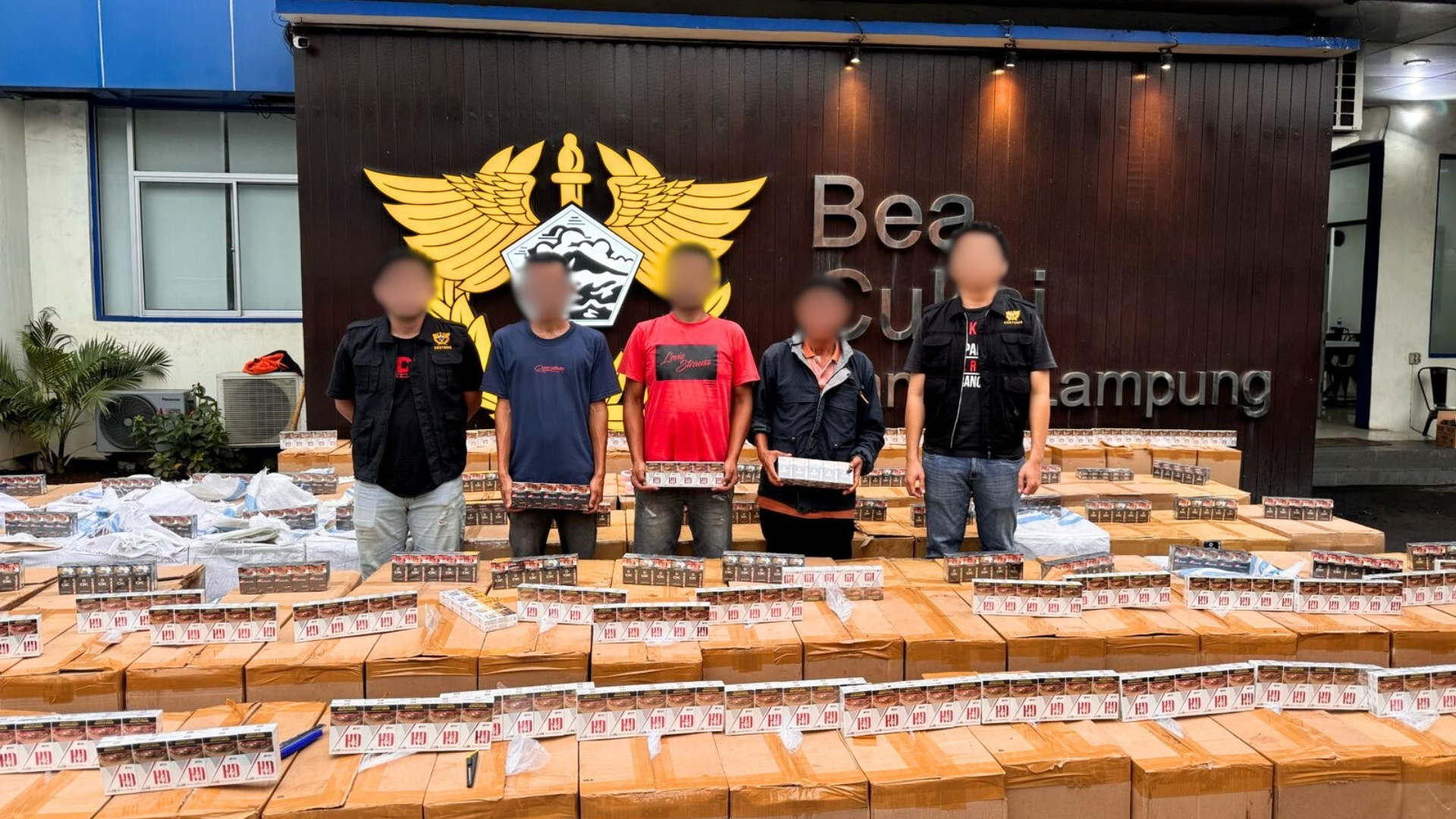 Bea Cukai Lampung Amankan 4,2 Juta Batang Rokok Ilegal