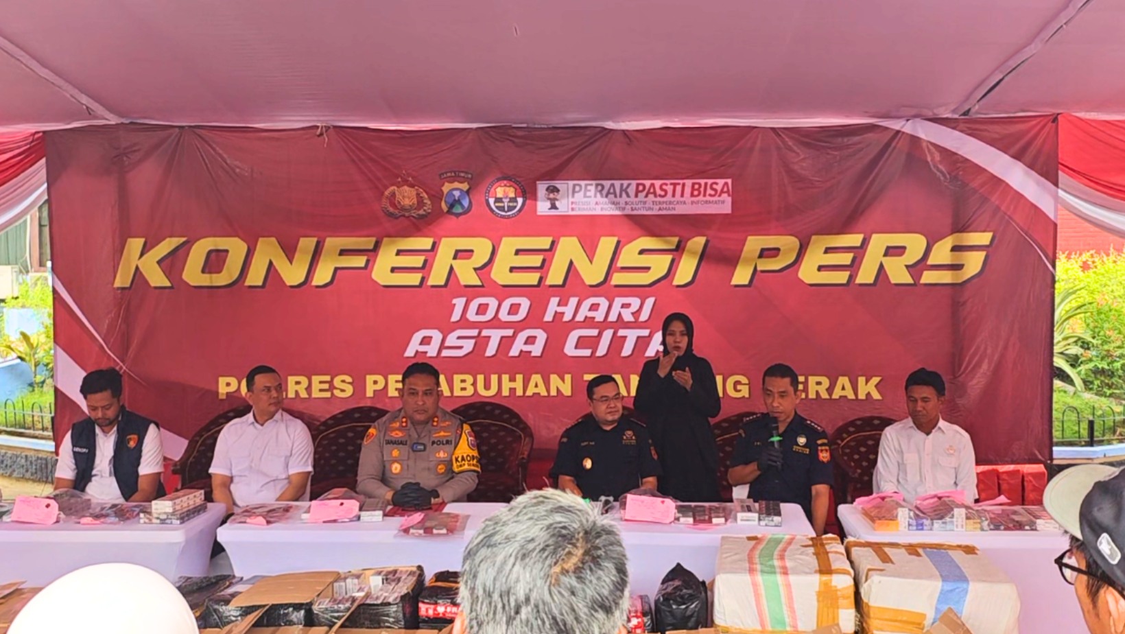 Sinergi Bea Cukai dan Kepolisian : Hadiri Press Release Penggagalan Peredaran 7 Juta Batang Rokok Ilegal