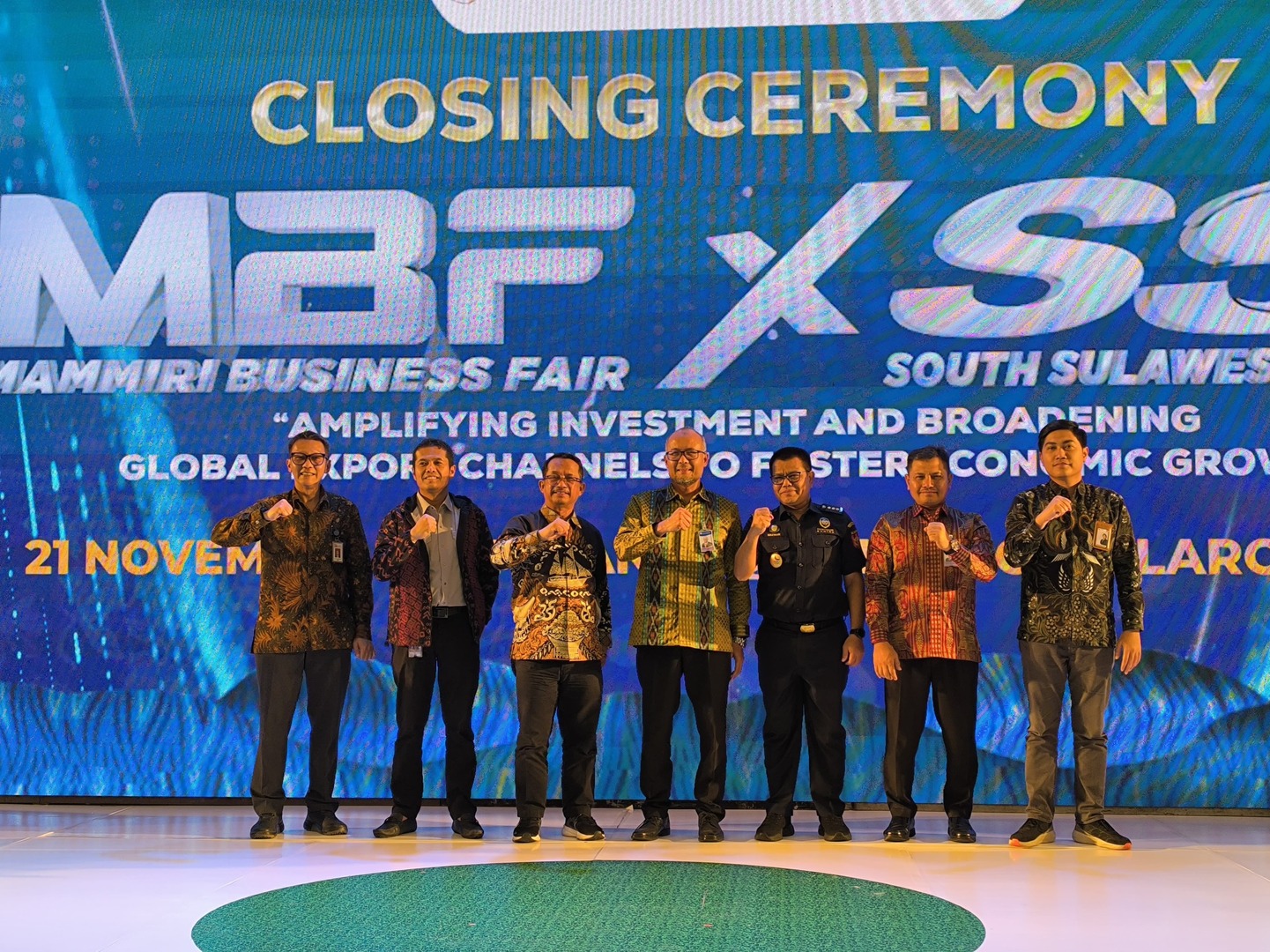 Bea Cukai Sulbagsel Menghadiri Closing Ceremony Anging Mamiri Business Fair (AMBF) Tahun 2024