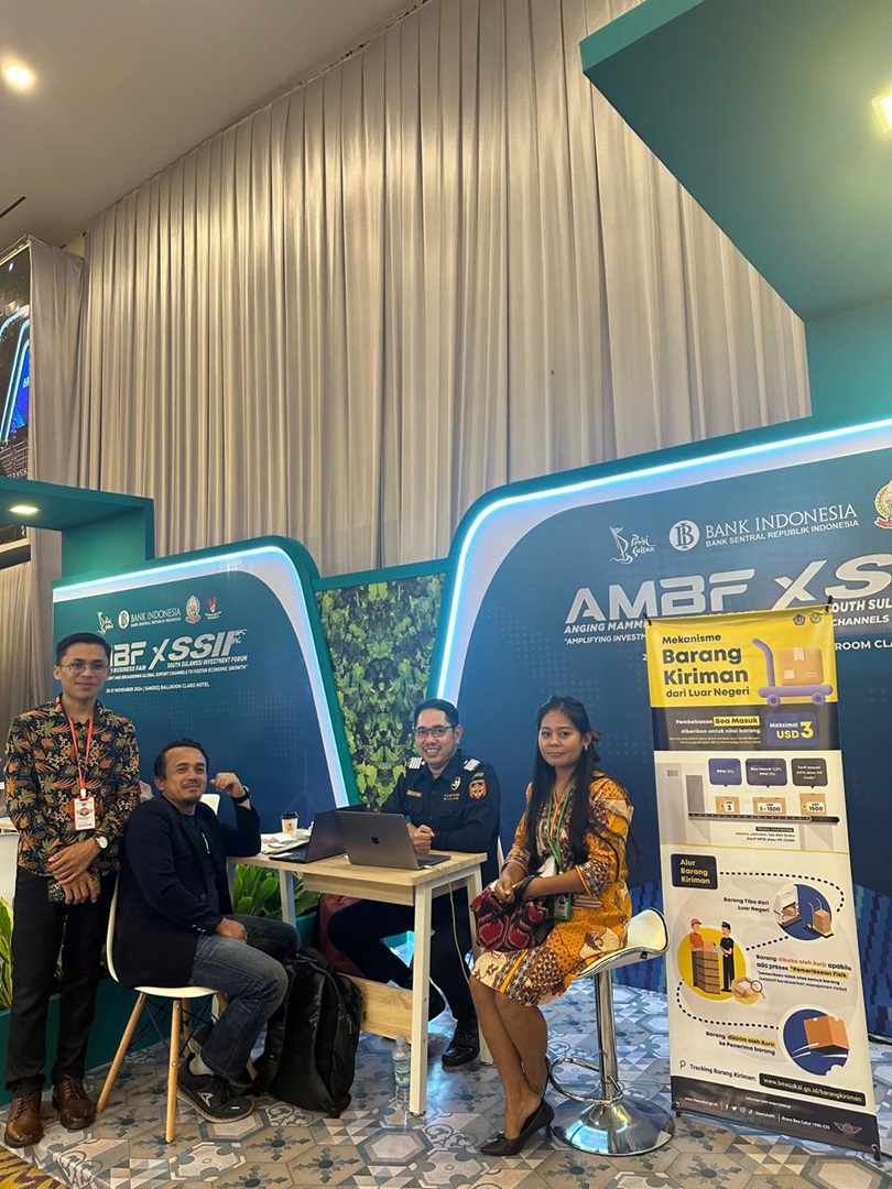 Asistensi Ekspor Bea Cukai Makassar di Ajang AMBF tahun 2024, Dorong Produk UMKM Sulawesi Selatan Go Export.