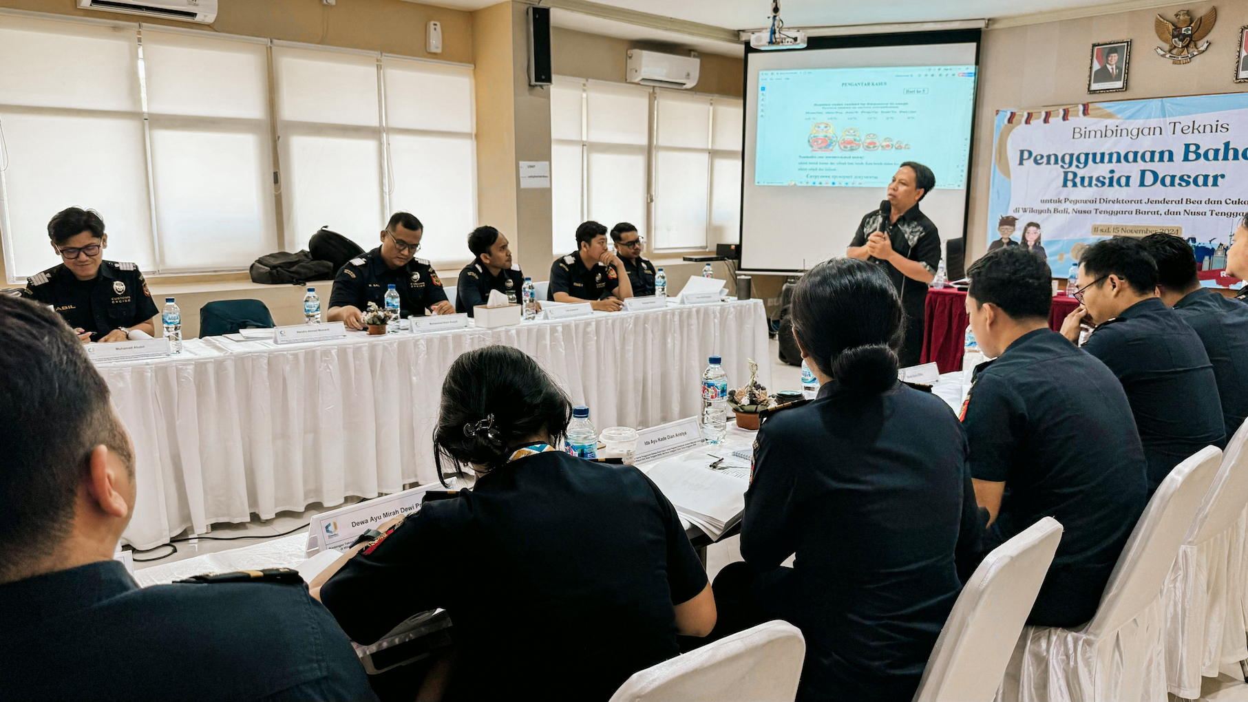 Pengembangan Kopetensi SDM - Bea Cukai Ngurah Rai Ikuti Bimbingan Bahasa Rusia