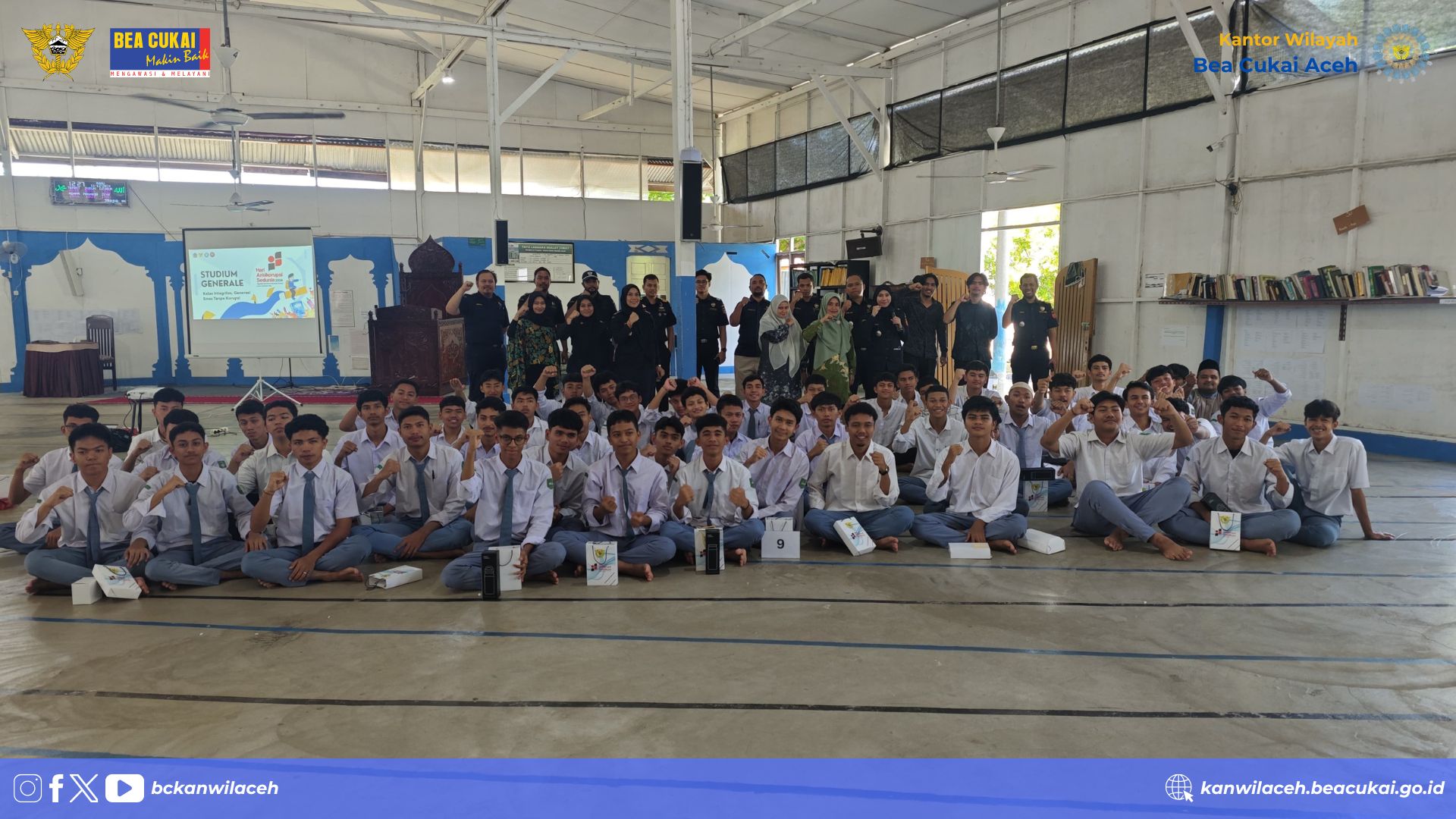 HAKORDIA 2024: Bea Cukai Berikan Kuliah Umum Kelas Integritas di Pesantren