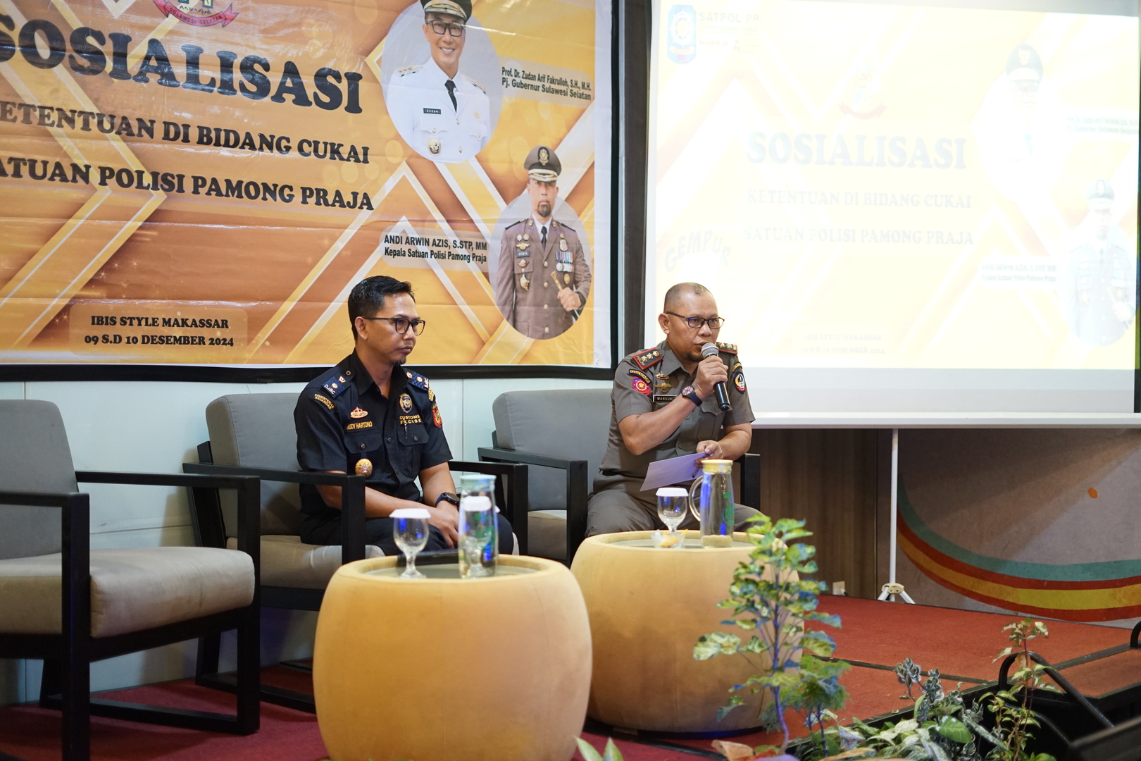 Sosialisasi Ketentuan di Bidang Cukai Bersama Satuan Polisi Pramong Praja Se-Sulawesi Selatan