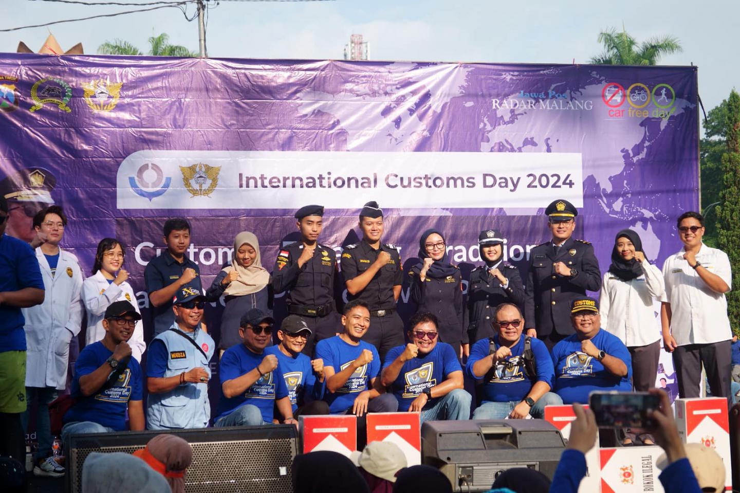 Kolaborasi dengan Bea Cukai Malang, Bea Cukai Jatim II Gelar Peringatan Hari Pabean Internasional Tahun 2024 di Car Free Day Idjen Boulevard Malang