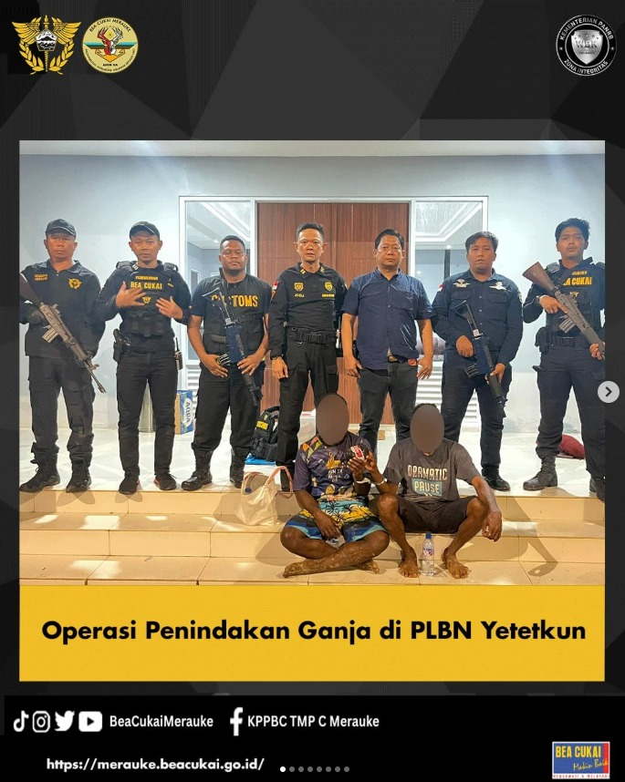 Operasi Penindakan Ganja di PLBN Yetetkun