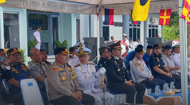 Bea Cukai pangkalpinang Tingkatkan sinergi hadiri Upacara peringatan Hari Armada Republik Indonesia di Markas Lanal Babel
