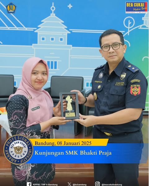 Bea Cukai Bandung Menerima Kunjungan SMK Bhakti Praja Tegal 