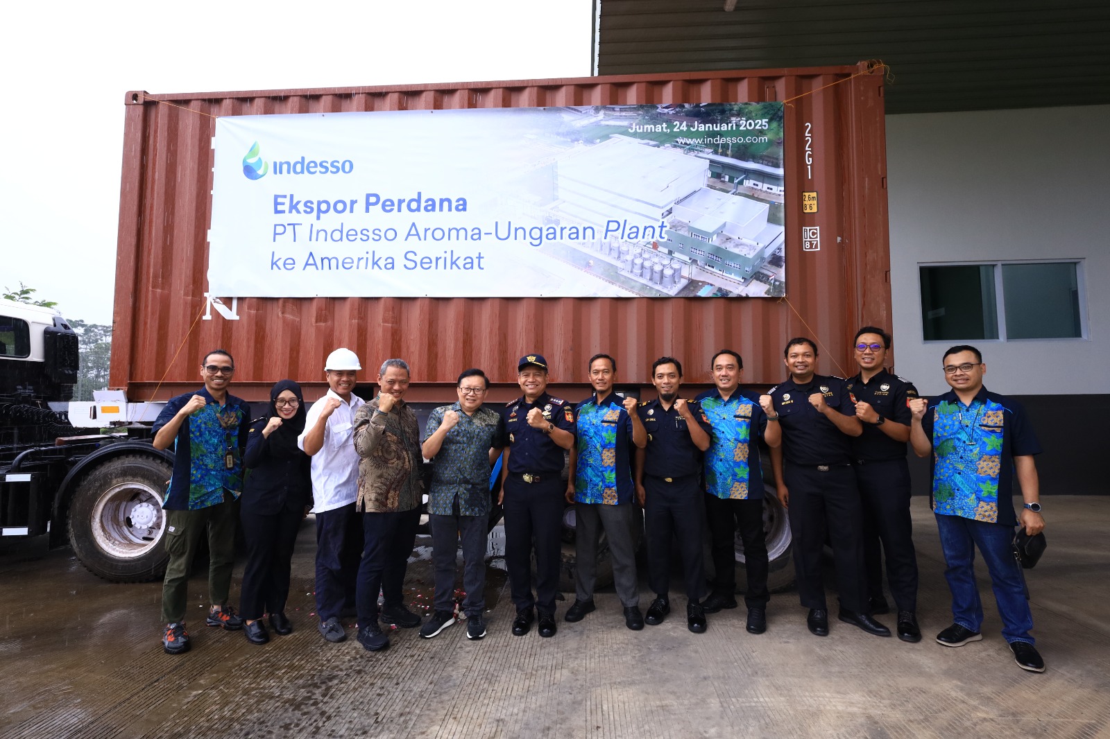 PT Indesso Aroma Lakukan Ekspor Perdana 12 Ton Vanilin ke Amerika Serikat