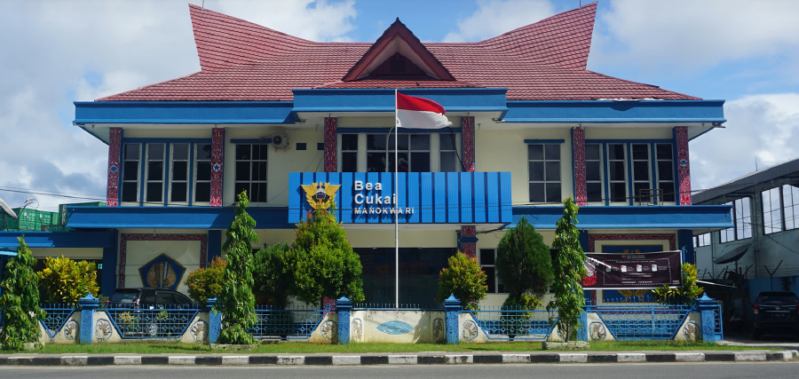 Tampilan Facade Bea Cukai Manokwari