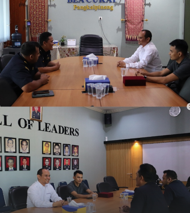 Tingkatkan Kerja Sama Dan Sinergi. Bea Cukai Pangkalpinang Terima Kunjungan Asperindo DPW Prov. Kep. Babel