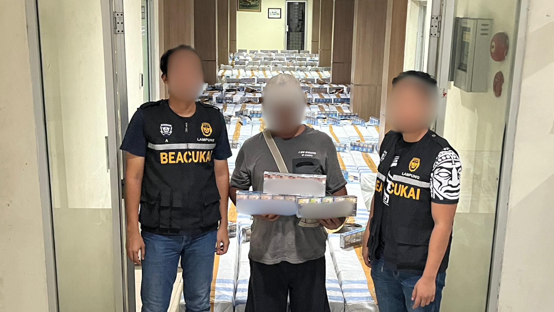 Bea Cukai Lampung kembali Berhasil Amankan Rokok Ilegal Sejumlah 3.2 Juta Batang