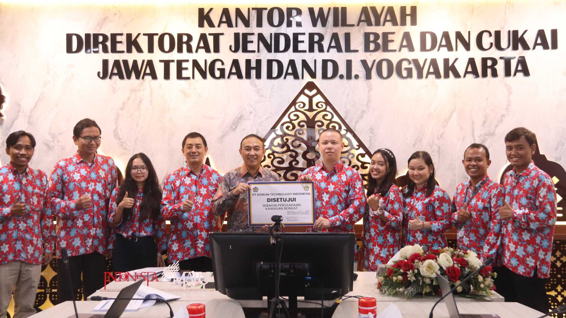 Kanwil Bea Cukai Jateng DIY Berikan Fasilitas Kawasan Berikat kepada Donlim Technology Indonesia