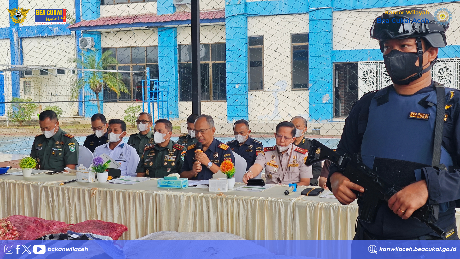 Bea Cukai Aceh Musnahkan Barang Impor Ilegal  Berupa Bawang Merah dan Pakaian Bekas