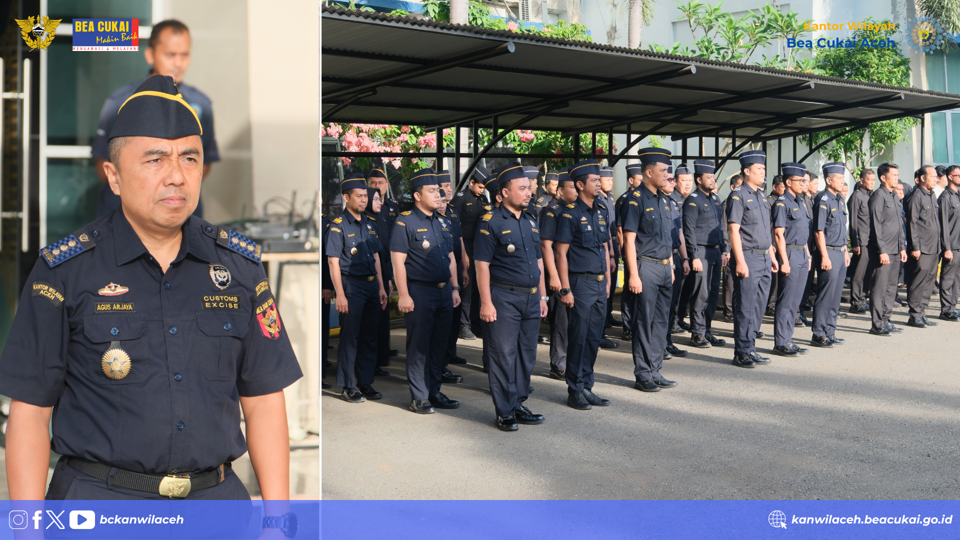 Kanwil Bea Cukai Aceh Gelar Apel Bulanan dan Halal Bi Halal Idulfitri 1446 H