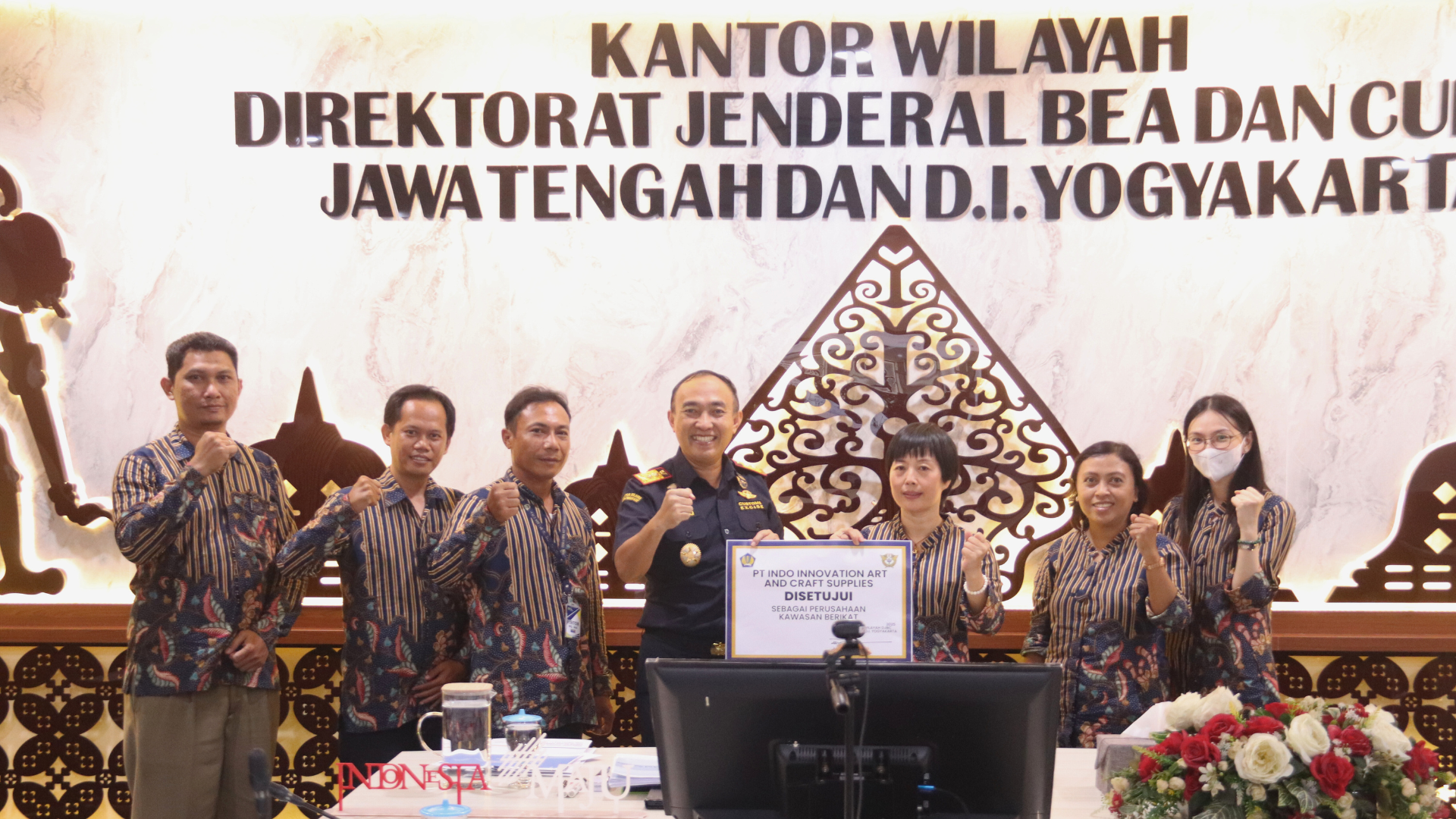 Bea Cukai Jateng DIY Resmikan Fasilitas Kawasan Berikat untuk PT. Indo Innovation Art Craft And Supplies