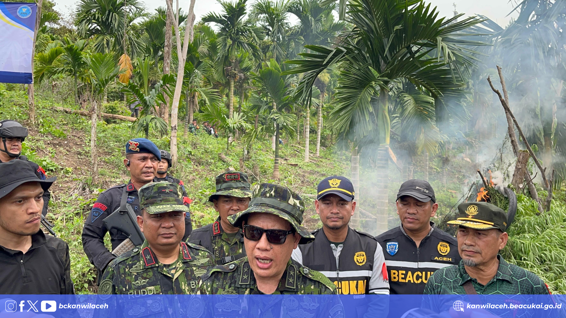 BNN Musnahkan 12 Ton Ganja di Aceh Besar, Bea Cukai Tegaskan Komitmen Perangi Narkotika