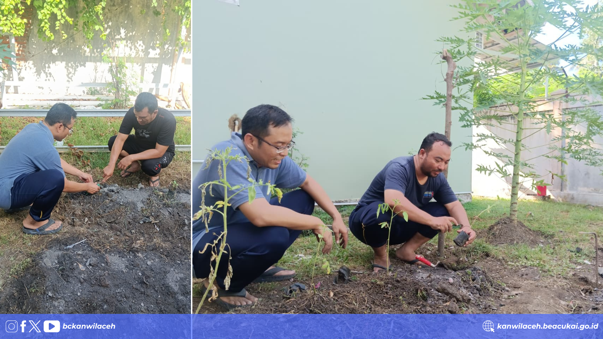 Kanwil Bea Cukai Aceh Hijaukan Komplek Santan: Wujud Nyata Cinta Bumi