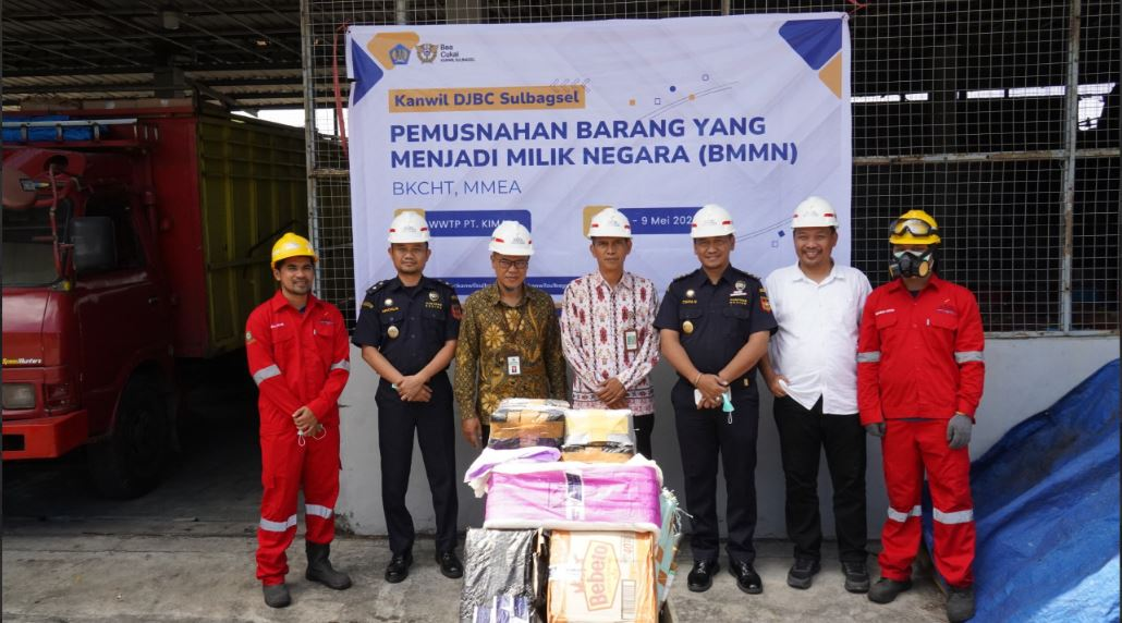  Bea Cukai Sulbagsel Musnahkan Barang yang Menjadi Milik Negara (BMMN) Hasil Penindakan