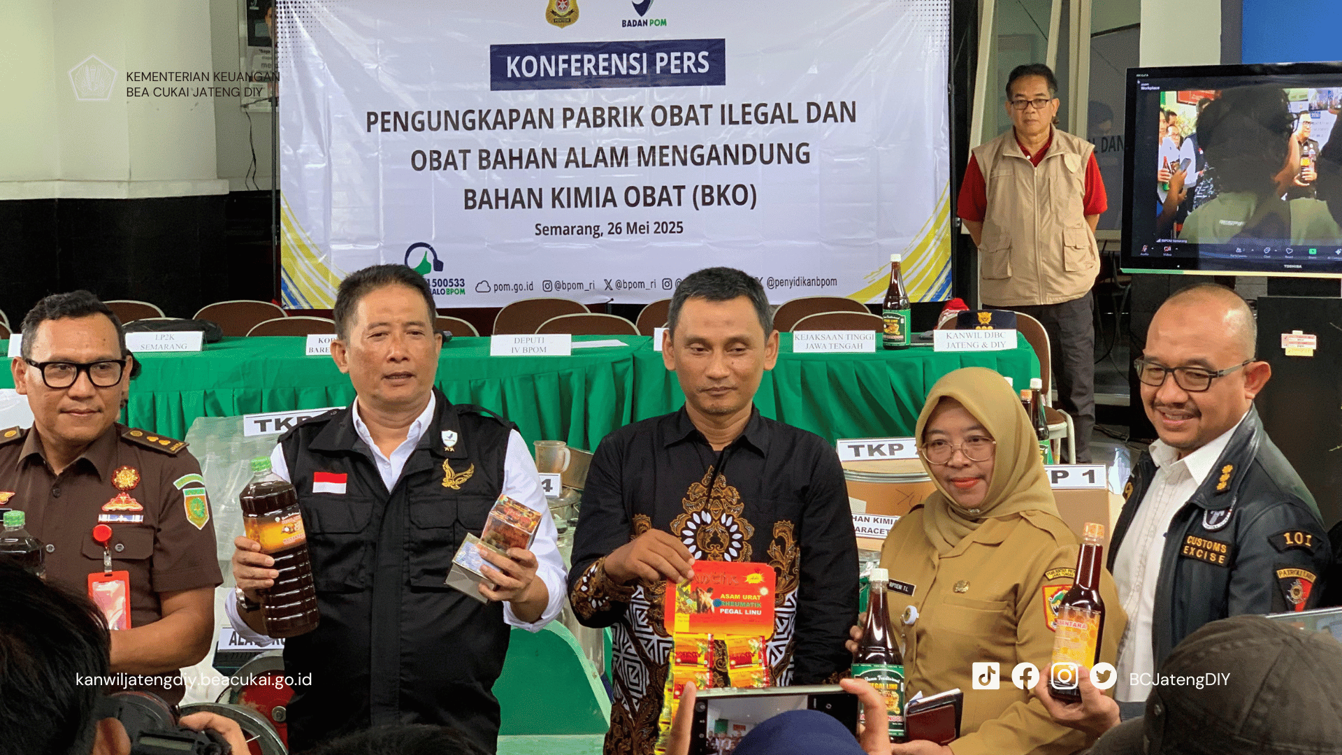 Kolaborasi Bea Cukai Jateng DIY dan BPOM Semarang Perkuat Pengawasan Guna Cegah Peredaran Obat Ilegal