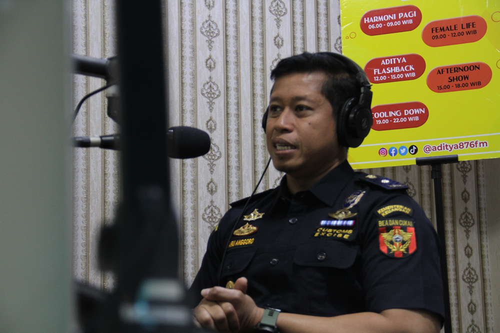 Kampanye Operasi Gurita terhadap Barang Kena Cukai (BKC) Ilegal pada Radio Aditya 86.7 FM