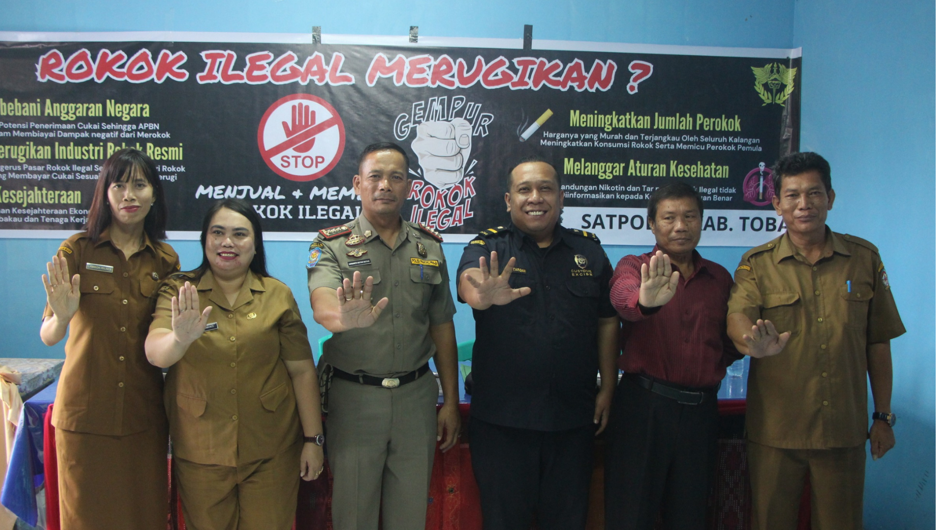 Sosialisasi Ketentuan di Bidang Cukai dan DBH CHT Kecamatan Silaen 