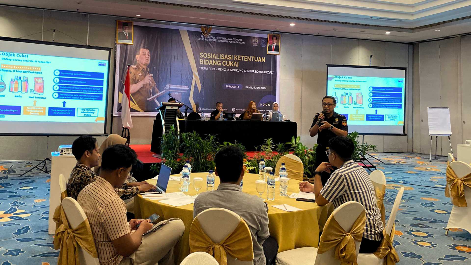Bea Cukai Jateng DIY Gandeng Disperindag Jateng dan LPPM UNS Edukasi Gen Z Gempur Rokok Ilegal