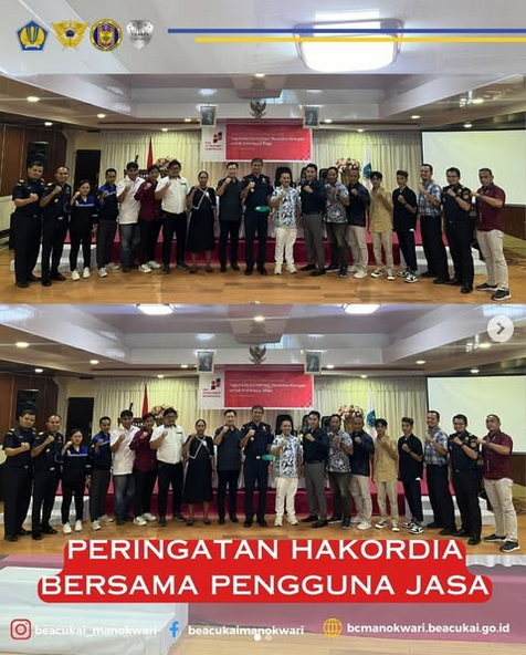 Bea Cukai Manokwari Mengadakan Peringatan Hari Antikorupsi Sedunia (HAKORDIA) Bersama Pengguna Jasa