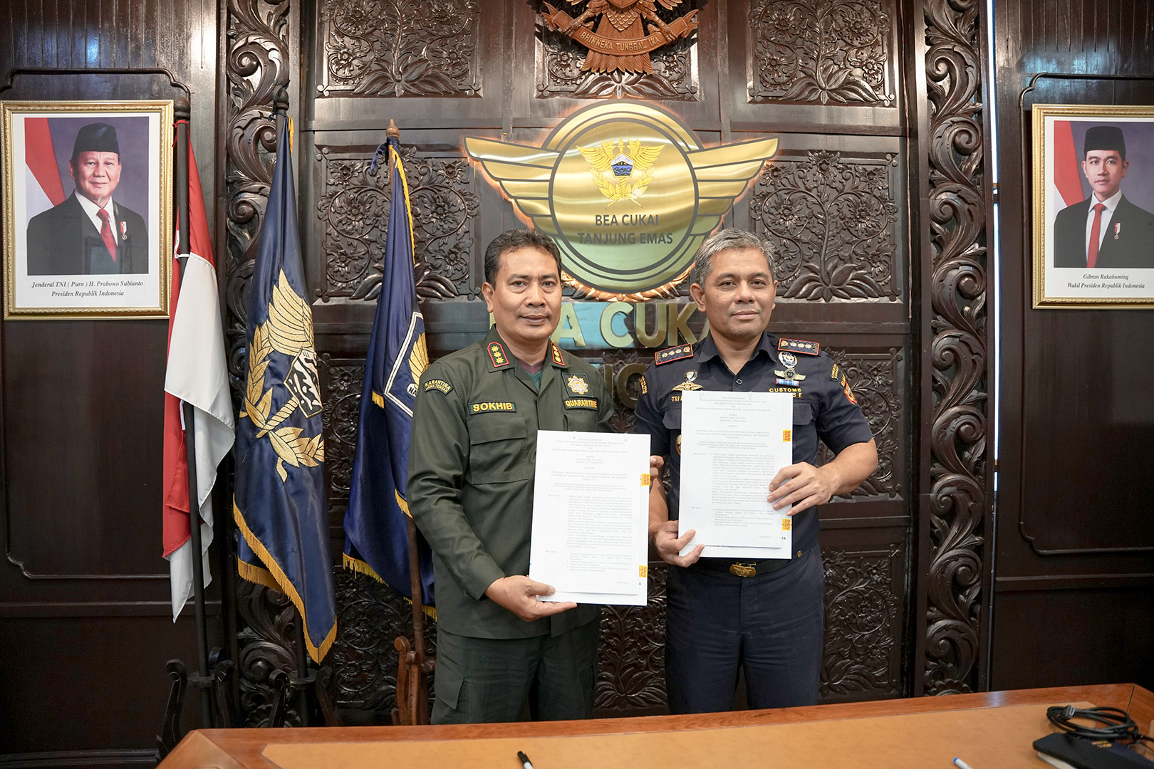 Permudah Ekspor, Bea Cukai Tanjung Emas dan Karantina Teken SKB SSm Ekspor