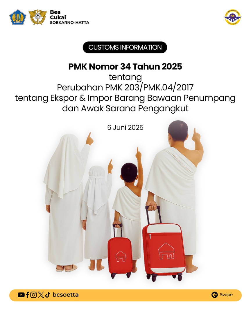 Aturan Baru Fasilitas Barang Bawaan Bawaan Penumpang dan Awak Sarana Pengangkut