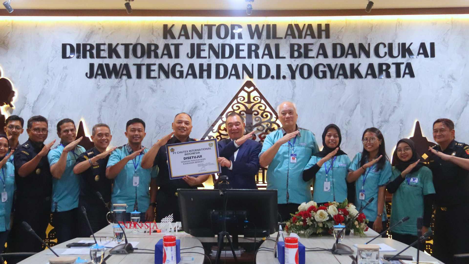 Bea Cukai Jateng DIY Berikan Fasilitas Kawasan Berikat kepada PT Chutex International Indonesia, Dorong Ekspor dan Penyerapan Tenaga Kerja