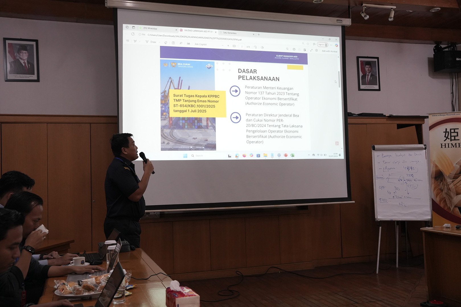 Bea Cukai Lakukan Validasi AEO terhadap PT Sriboga Flour Mill