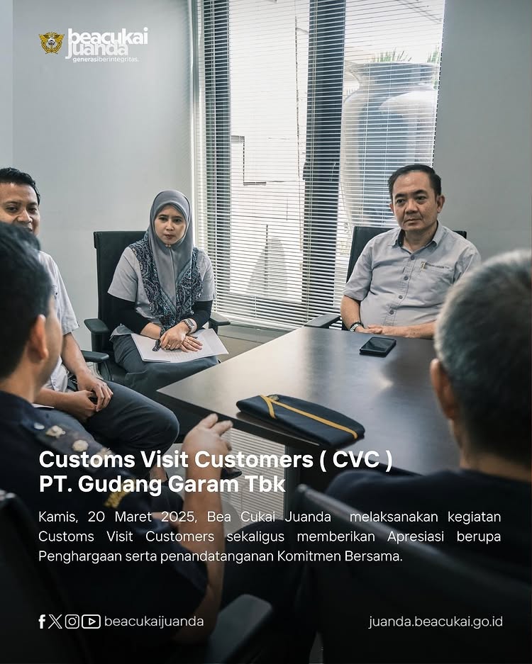 Customs Visit Customers (CVC) ke PT Gudang Garam Tbk