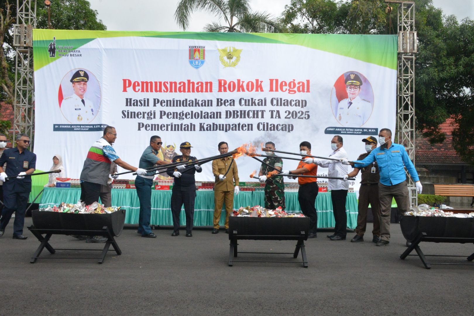 Bea Cukai Cilacap Musnahkan 900 Ribu Batang Rokok Ilegal, Wujud Komitmen Berantas Rokok Ilegal Secara Menyeluruh