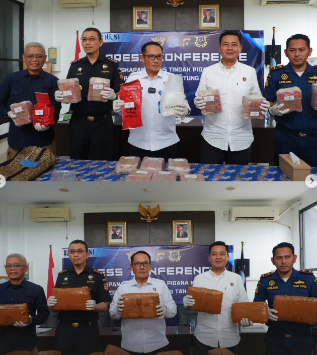 Sinergi Bea Cukai Pangkalpinang, BNNP Babel, KSOP Muntok, dan Instansi Terkait Gagalkan Upaya Penyelundupan Narkotika Melalui Jalur Penyeberangan di Bangka Barat