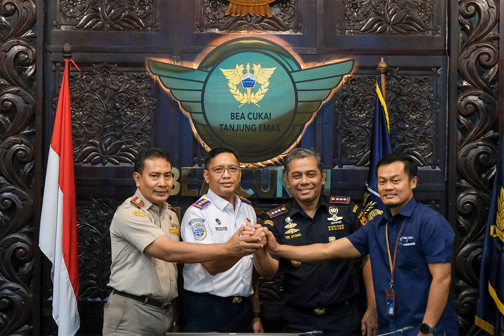 Bea Cukai, Karantina , KSOP dan TPKS Teken Nota Kesepahaman Piloting SSM QC Ekspor Pelabuhan Tanjung Emas