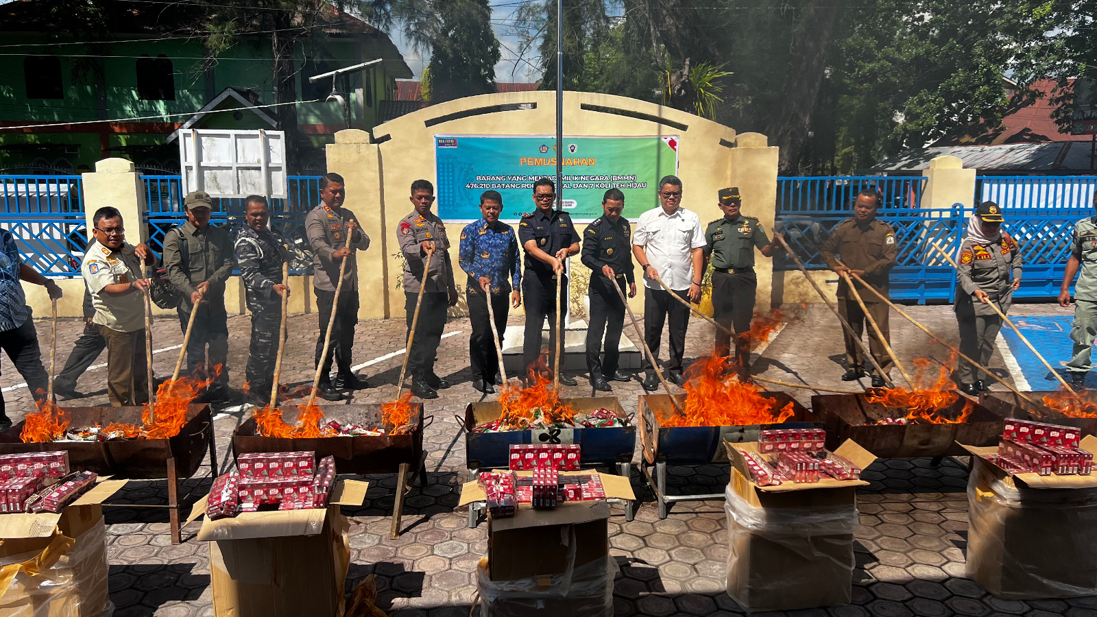 Musnahkan Barang Ilegal Sebagai Wujud Bea Cukai Langsa Dalam Menjalankan Program Asta Cita Presiden