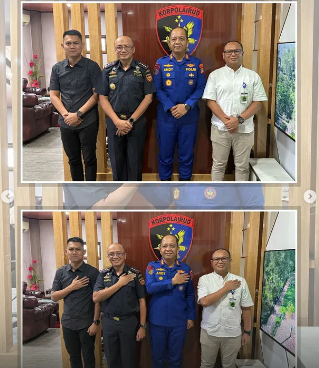 Kepala Bea Cukai Pangkalpinang Jalin Silaturahmi Bersama Dirpolairud Polda Kepulauan Bangka Belitung