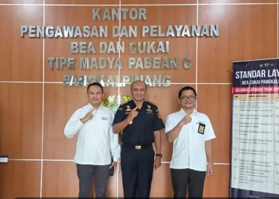 Sinergi Kemenkeu Satu, Kepala KPP Pratama Pangkalpinang Kunjungi KPPBC TMP C Pangkalpinang