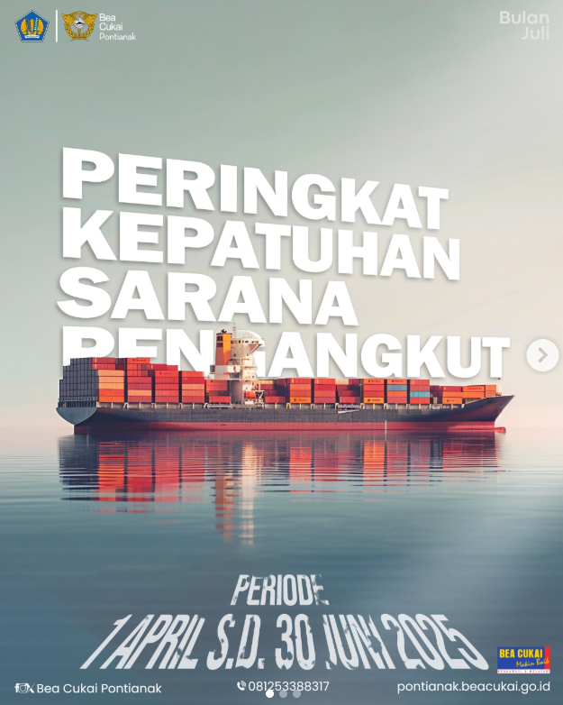 Peringkat Kepatuhan Agen Sarana Pengangkut Periode 1 April s.d. 30 Juni 2025