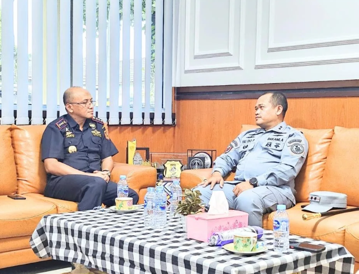 Bakamla RI Babel Kunjungi Bea Cukai Pangkalpinang dalam Rangka Koordinasi