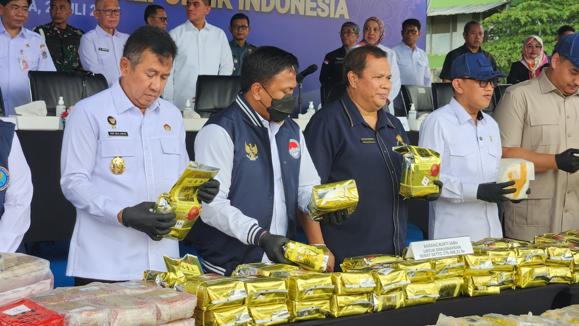 Pemusnahan 592,9 Kg Narkotika di Kampung Boncos, Jadi Simbol Komitmen Bea Cukai dan BNN Perangi Narkoba