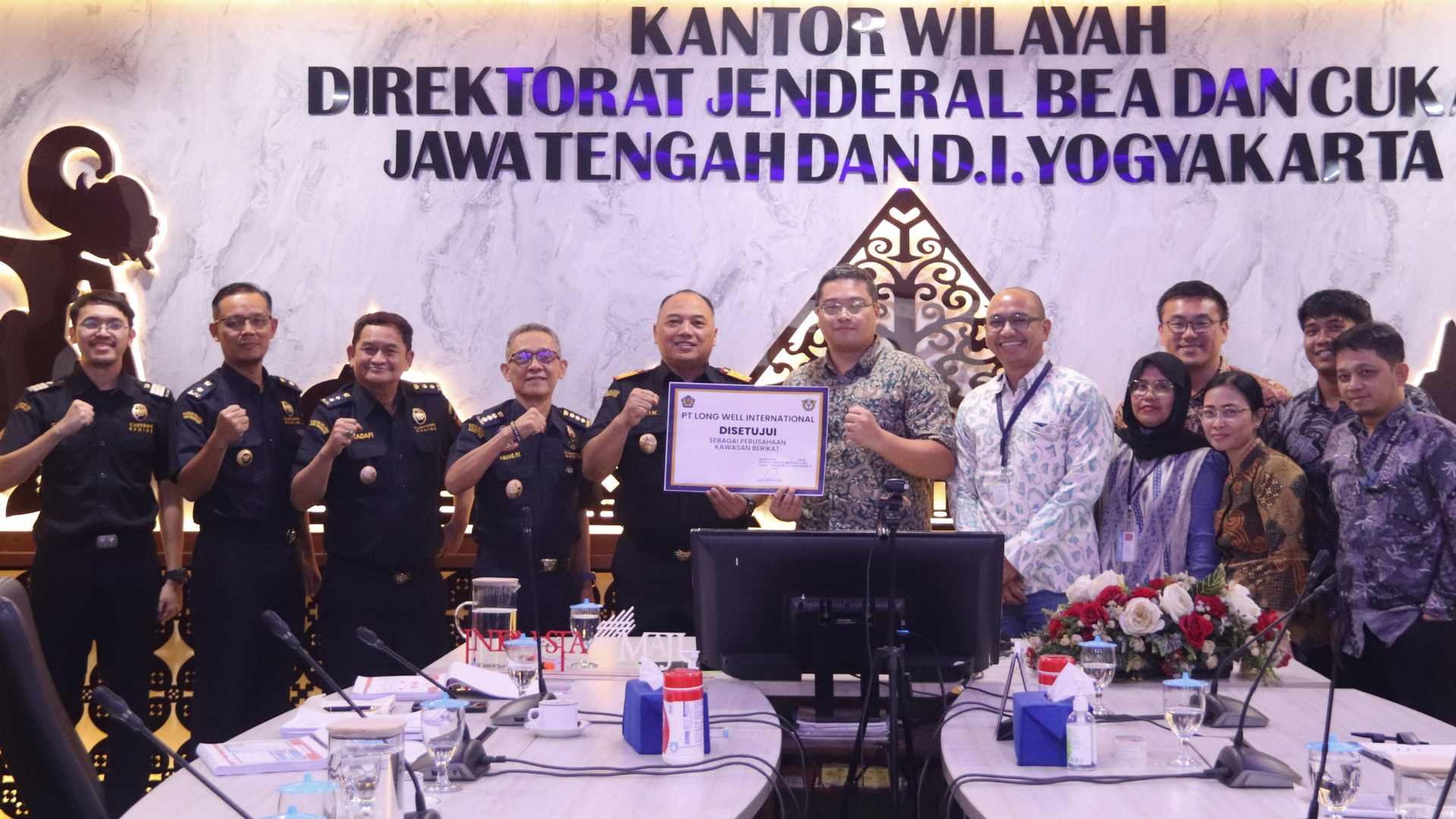 Dorong Ekspor dan Serap Tenaga Kerja, Bea Cukai Jateng DIY Berikan Fasilitas Kawasan Berikat kepada PT Long Well International