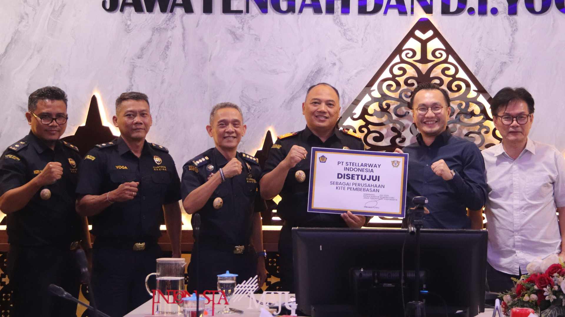 Bea Cukai Jateng DIY Berikan Fasilitas KITE Pembebasan kepada PT Stellarway Indonesia