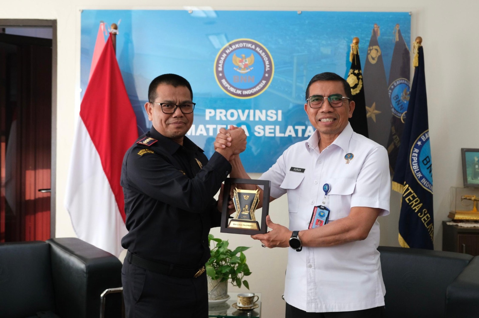Jalin Silaturahmi Sebagai Awal Sinergi Antara Bea Cukai Palembang dengan BNN Provinsi Sumsel