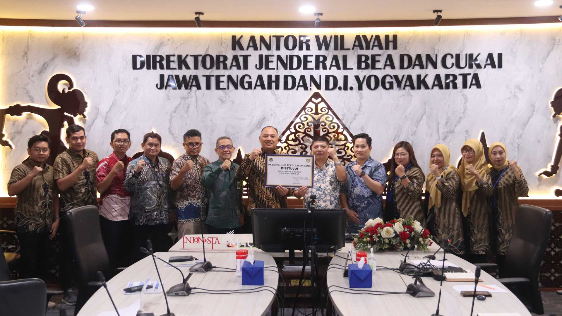 Bea Cukai Jateng DIY Berikan Fasilitas Kawasan Berikat kepada PT Donglong Textile Semarang