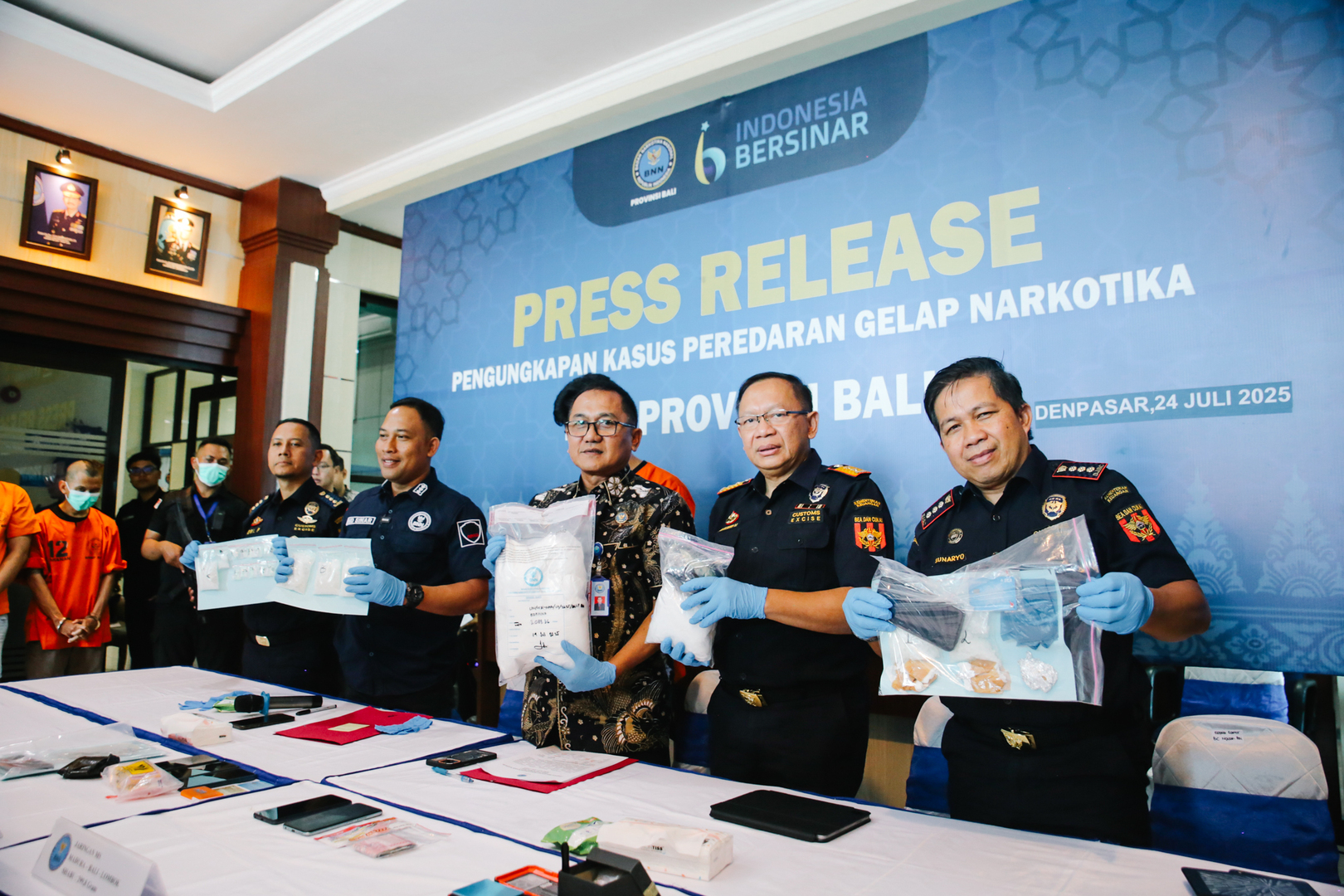 Sinergi Bea CUkai Bali dan BNNP Bali, Ungkap Kasus Narkotika Internasional